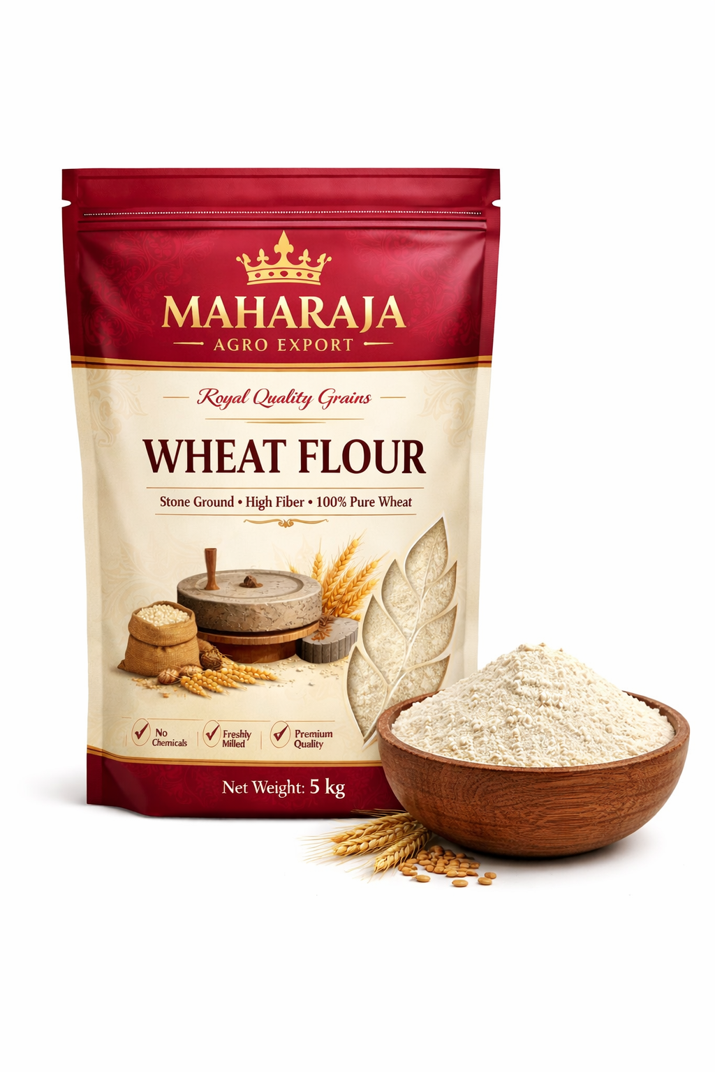 Premium Wheat Atta (Chakki Atta) – Maharaja Agro Exports